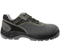 Goodyear Zapatos de Seguridad S1P de Metal en Piel de Gamuza Negra y Gris Talla 40
