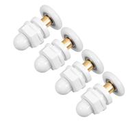 GOOHOCHY 4piezas Ruedas para Mampara de Ducha de Poleas Excéntricas para Puertas Correderas de Vidrio Herrajes Resistentes para Baño con Instalación Segura
