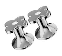 GOOHOCHY Botones del Tanque de Descarga 2Piezas Botón de Cisterna Forma de Flor de Plástico de Alta Dureza para Baño