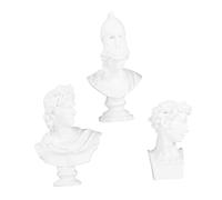 GOOHOCHY Mini Estatuas de Resina de Mitología Griega, Figuras Decorativas Pequeñas de Diosa la Sabiduría, Apolo y Soldado, Diseño Nórdico, Decoración para Escritorio y Hogar, Set de 3