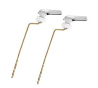 GOOHOCHY Palanca de Descarga para Inodoro Manija ABS, 2 Piezas, Compatible con Tanque Lateral, Palanca de Descarga del Inodoro para Baños y Uso Comercial