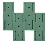 GOOHOCHY Portaenchufes Adhesivo sin punzón, Soporte para regletas con Capacidad de Almacenamiento, 4 Piezas, ABS, para Dispositivos en Oficina y hogar, Montaje en Pared, Color Verde