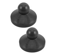 GOOHOCHY Sombrilla parasol sombrillas terraza exterior 2 piezas sombrero negro de plástico para uso en exteriores y patios, fácil instalación, tapas para sombrillas con mástil central