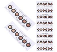 GOOHOCHY Tarjeta de humedad reutilizable de 6 puntos, indicador de cambio de color azul a rosa, 10 piezas, para embalaje PCB y entornos domésticos