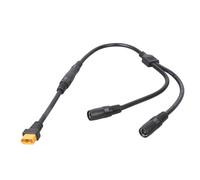 GOOTHDY Cable Adaptador de Corriente Macho a Doble DC8020 | 20A de corriente, textura de cobre, PVC y alambre grueso, adecuado para cargas portátiles de paneles solares