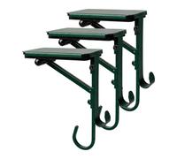 Goowafur Soportes para Calcetines De Chimenea Set De 3 Metálico Ajustable