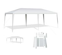 Goplus 3x9 m/3x6 m carpa de jardín, carpa de recepción Barnum plegable, carpa de cenador para evento, cerveza, fiesta, camping (sin lona, 3x6 m)