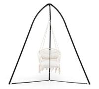 GOPLUS Soporte Trípode De Estructura De Metal Resistente para Columpio/Silla Colgante, Soporte para Silla De Hamaca para Interiores Y Exteriores, Capacidad De Peso De 200 Kg