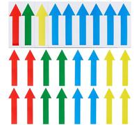 GORGECRAFT 20 lámina de 4 colores de Pegatinas de Flechas de PVC de 10x3cm Autoadhesivas Impermeables Removibles con Flechas Direccionales Cinta Adhesiva Etiqueta Calcomanía E Instrucciones Aplicacion