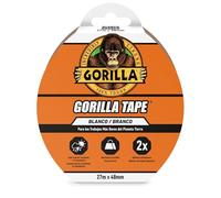 Gorilla Tape - Cinta Americana 27M x 48mm Blanca | Agarre Extrafuerte en Superficies Rugosas e Irregulares | Multiusos y Resistente al Agua