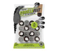 GorillaFelt CB240-16 - Protectores de Suelo para Patas de Silla (Juego de 16) Almohadillas de Fieltro para Muebles garantizadas para Permanecer en su Lugar, Deslizadores Redondos, CB240-16