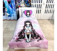 Halantex Santoro GORJUSS - Juego de Ropa de Cama para Niña - Funda Nórdica 140 x 200 cm + Funda de Almohada 70 x 90 cm, Multicolor - 100% Algodón