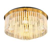 Globo Lighting Gorley lámpara de techo 5x60 W blanco-negro-oro 15698D1M