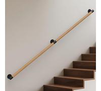 Gorssen Pasamanos de Madera para escaleras Interiores Pasamanos de Escalera de Pared para el hogar baño Pasillo terraza barandillas de escaleras pasamanos,Longitud: 30-600cm (Beech, 90cm)