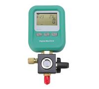 Goshyda Medidor de Colector Digital, Probador de Presión de CA de Refrigeración con Entrada de 1/4", Lecturas Duales de Presión Alta/Baja para Carga de Refrigerante HVAC, Herramienta de Detección