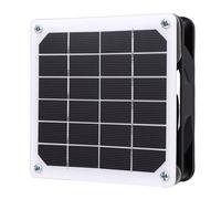 Goshyda Ventilador de Ventilación Integrado de 3 W con Energía Solar, Ventilador de Escape de Panel Solar Monocristalino, Diseño 2 en 1, de Refrigeración Impermeable IP65 para Cobertizo, Gallinero,