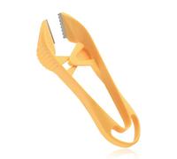 Gosknor Pinzas para Pelar Ajos, 2025 Pinzas Ajos con Orificio Colgar Manuales Pelar Herramientas de Cocina Multiusos Sencillas para Evitar Mal Olor en Las Manos (Naranja)