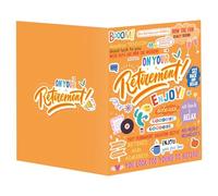 Gosknor Tarjetas de Despedida de Jubilación Grandes de Color Naranja, Tarjeta de Felicitación de Despedida Gigante Tarjeta de Buena Suerte Tarjeta de Regalo de Despedida para Compañeros de Trabajo