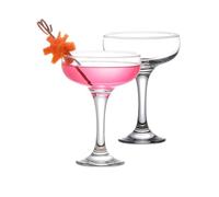GOSOYO Copas de cóctel (8 oz/235 ml). Copas de café espresso Martini, Margarita, Corte Elegante y Copa Champán, Cristalería larga (2)