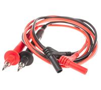 Gossen Metrawatt GTY3620034P0002 KS17-2 - Juego de Cables de Prueba de Seguridad (Punta de 4 mm, 130 cm), Color Negro