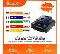 Gosvor 2026 Nuevo Robot Limpiador de Piscinas Inalámbrico, para Piscinas Enterradas y Elevadas, Aspiradora con Fregado 4 en 1 de Paredes y Línea de Agua, Fácil de Usar, Hasta 200 Minutos de Autonomía,