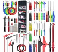 Goupchn Kit de cables de prueba de multímetro con enchufes banana, clips de cocodrilo, sondas de perforación de alambre y más para pruebas eléctricas y diagnósticos automotrices