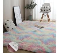 GOUSANG Alfombra Infantil 130 x 150 cm Alfombra Salón Alfombra Resistente Desgaste Rectangular Acogedor Moquetas para Sala de Estar, Dormitorio, Sofá, Suelo, Multicolor