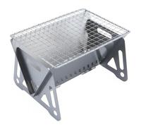 Goutdori Parrilla de carbón portátil para Acampar, brasero Plegable de Acero Inoxidable con Parrilla para cocinar y Bolsa de Transporte para mochileros, Picnic, Barbacoa en el Patio Trasero