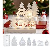 GOUYENG Moldes de Silicona para Casas,Molde de Silicona para Casa,Moldes de Siliconas 3D para Casa,Molde de Siliconas para Fundición,3D para Casas,para Navidad,Halloween,Pascua