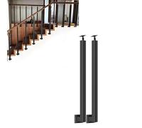 GOUZIBHD Barandilla Escalera Ajustables de 270 °,Pasamanos de Escalera Montaje Lateral con Base de Soporte Plano,Postes de Balaustre de Escalera para Cubierta de Balcón(Size:95cm/37.4in,Color:2 Pack)