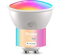Govee Bombilla Inteligente GU10, Bombilla LED GU10 WiFi RGBWW Compatible con Matter, Alexa, Google Home y Smart Things, Lampara LED 400LM 16 Millones de Colores Sincronización de Música, Paquete de 1