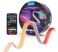 Govee COB Tira de Luces LED Pro 3m, Tira LED Inteligente Compatible con Alexa, Google Assistant y Matter, RGBICW Strip Light con Blanca Cálida, Cambia de Color, Luces para Dormitorio, Gabinete, Fiesta