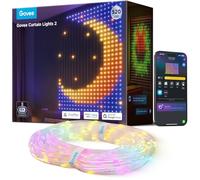 Govee Curtain Lights, Cortina LED Inteligente con GIF DIY, 520 Luces de Hadas que Cambian de Color RGBIC, Navidad Decoración Dinámica Inteligente, IP65 Impermeable, Compatible con Alexa (1,5 x 2 m)
