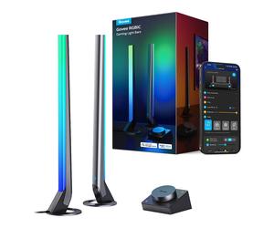 Govee Gaming Smart Light Bars H6047, Kit de iluminación inteligente RGBIC Negro
