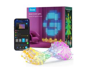 Govee h70b1 curtain light luz led de cortina wi-fi, bluetooth, rgbic, ip65