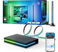 Govee HDMI 2.1 Sync Box Kit 2, con barra de luz y tira de LED y AI Sync Box | admite 8K@60Hz, 4K@144Hz, VRR y ALLM, funciona con Matter y Alexa, retroiluminación de monitor de 27-34 pulgadas