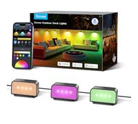 Govee Luces Exterior de Cerca, RGBIC con luz blanca de 4000K, más de 60 modos de escena, resistentes al agua IP65, compatibles con Alexa y Matter, para valla, patio y jardín, paquete de 6 unidades