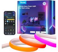 Govee Neon Tira LED para Cenefa, 3M RGBIC Luces LED de Luz para Líneas y Esquinas de Pared, Compatible con Matter, Sinc de Música, Cortable, para Sala de estar, Sala de Juegos, Dormitorio, Corredor