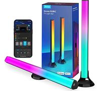 Govee RGBIC Barras de Luz, 38cm con Dobles Perlas de Luz WiFi Inteligente con Múltiples Opciones de Colocación para TV de 45-70 Pulgadas, Funcionan con Alexa y Google Assistant, Color Negro