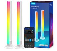 Govee RGBIC Barras de Luz, 38cm con Dobles Perlas y WiFi - con Múltiples Opciones de Colocación Adecuadas para TV de 45-70 Pulgadas, Funcionan con Alexa y Google Assistant, Color Blanco
