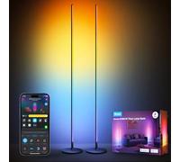 Govee RGBIC Lámpara de Pie LED, Smart Lampara Salon Moderna, Paquete de 2