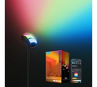 Govee Torchiere Lampara de Pie LED, RGBWWIC Lámpara con Control 3-Zonas, Compatible con Matter Alexa, 77 Escenas & Sinc Musical, 170 cm Lampara Negro para Sala de Estar, Dormitorio e Techo