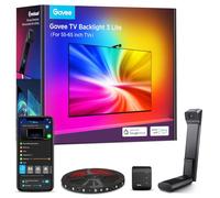 Govee TV Backlight 3 Lite con corrección de ojo de pez de cámara, 3,6m para TVs 55-65 pulgadas, retroiluminación LED RGBICW 4en1, WiFi, compatible con Alexa y control por app