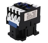 GOWENIC 32 Piezas 32Pcs Contactor AC 3P Normalmente Abierto 25A 380V | Diseño tripolar, control de potencia industrial, contactos de aleación de plata, montaje en riel de 35 mm, bobina de alta