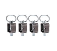 GOWENIC 4 Uds. Cerradura de Pestillo de Resorte de Alta Resistencia, Conjunto de Pestillo de Puerta de Remolque Soldado de Acero Al Carbono de 5/8 Pulgadas para Remolques Multiusos, Puertas Traseras,