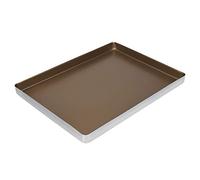 GOWENIC Bandeja para Hornear 40x30 Cm para Pasteles de Repostería Casera | Bandeja para asar, aluminio de 1,5 mm, para hornear panecillos, fácil liberación, apta para horno