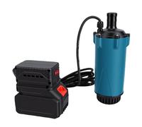 GOWENIC Bomba de Agua Sumergible Inalámbrica 120L/H |Bomba de Sumidero de Alto Caudal 5m para Trasvase de Jardines y Riego (Enchufe de la UE)