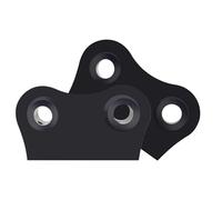 GOWENIC Bucket Ear for Cat Mini Excavator, Heavy Duty Alloy Steel Weld On Bucket Ears, 5 Inch Center to Center Pin, Reinforced Excavator Bucket Attachment for Compact Track Loader