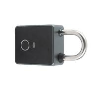GOWENIC Candado Inteligente con Huella Dactilar Cerradura Biométrica Sin | Cuerpo de aleación de aluminio, desbloqueo remoto por aplicación, batería CR2 recargable, taquilla de gimnasio, cerradura