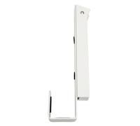 GOWENIC Colgador para Puerta Plegable de Metal Blanco |Perchero que Ahorra Espacio con Ganchos para Secar Abrigos, Toallas y Gorros